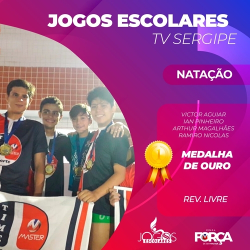 Natação - Victor, Ian, Arthur, Ramiro